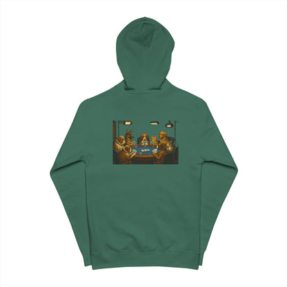Dogs Playing Poker Inspired Zip Hoodie