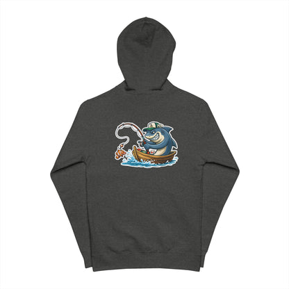 "Gone Fishin'" Poker Inspired Hoodie | Original Illustrated Zip-Up