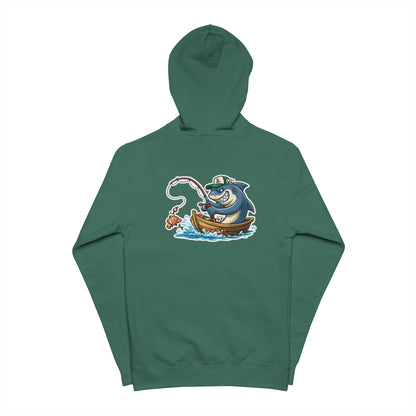 "Gone Fishin'" Poker Inspired Hoodie | Original Illustrated Zip-Up