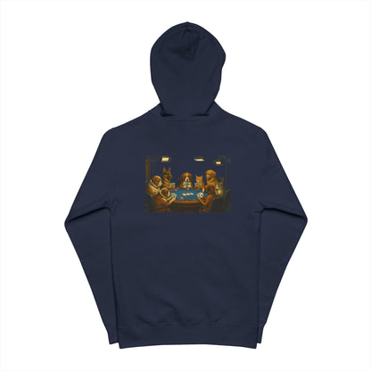 Dogs Playing Poker Inspired Zip Hoodie